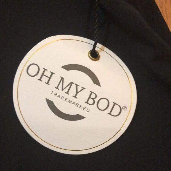 NWT Boutique Oh My Bod Black skort Striped trim - Picture 4 of 8